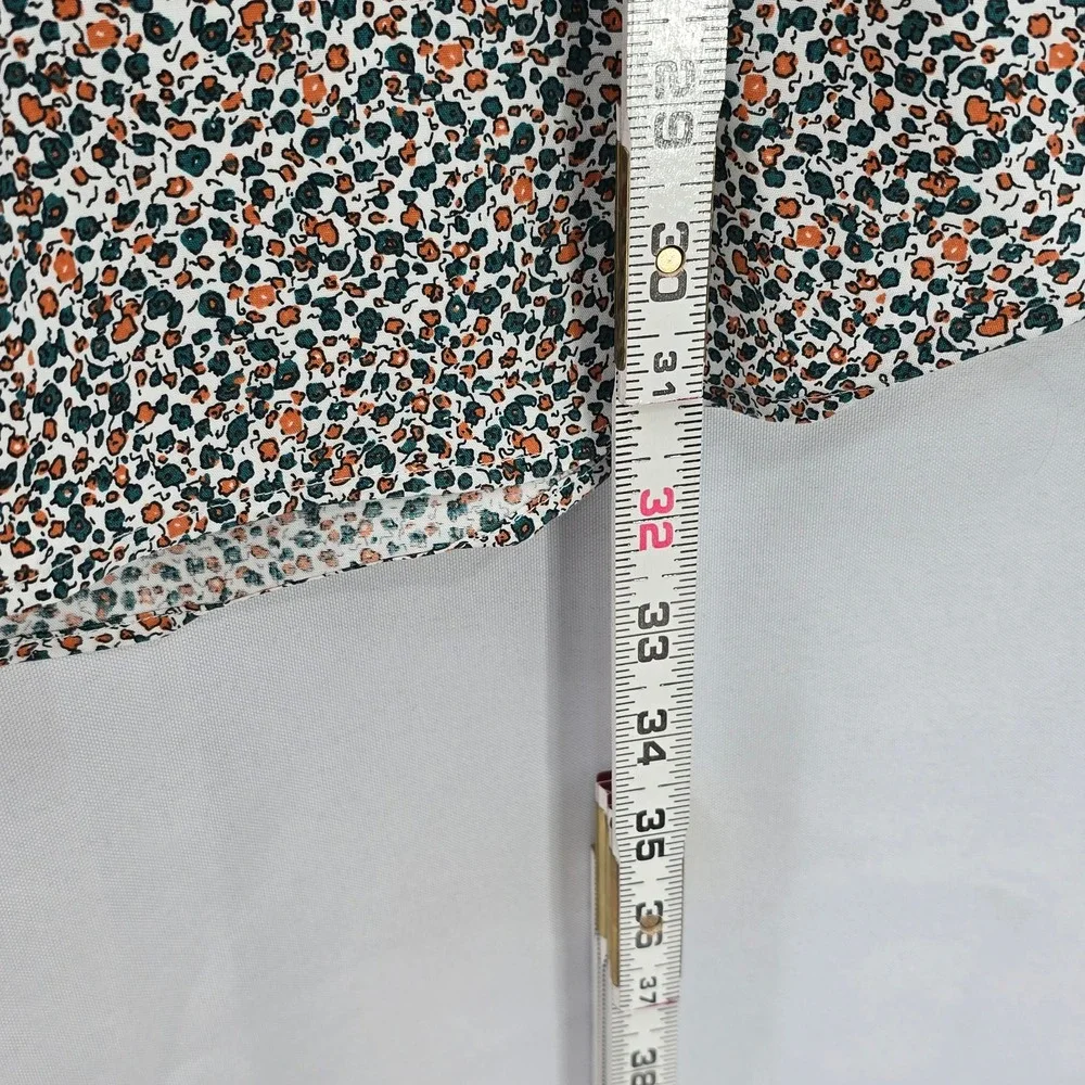 Banana Republic Shirt Men Size XL Floral Non Iron Cotton Slim Fit Casual 17-17.5